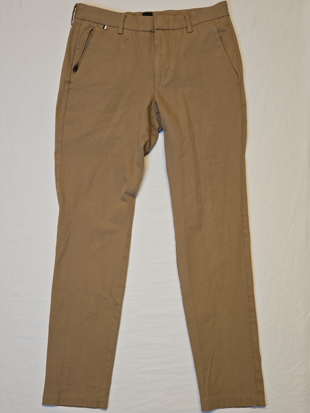 BOSS Kaito Slim Fit Tan Cotton Blend Stretch Casual Chino Pants